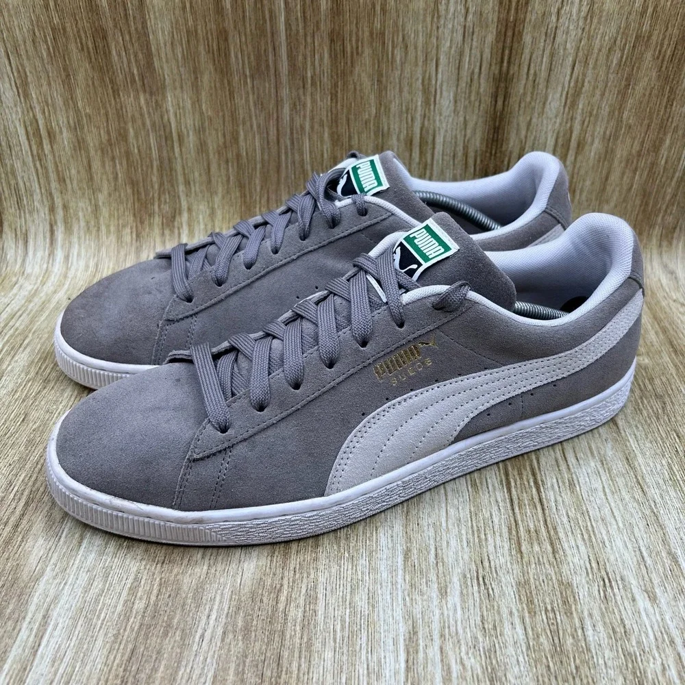Puma Suede Classic Men's Size 13 Steeple Grey Low Top Sneakers Shoes 352634-66